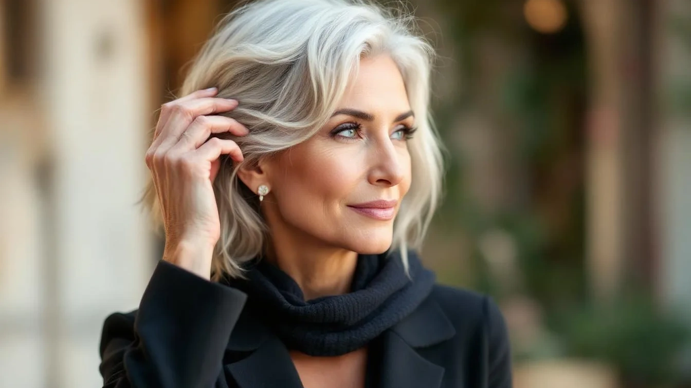 Capelli grigi dopo i 50 anni: perché il biondo cenere funziona meglio di qualsiasi copertura totale