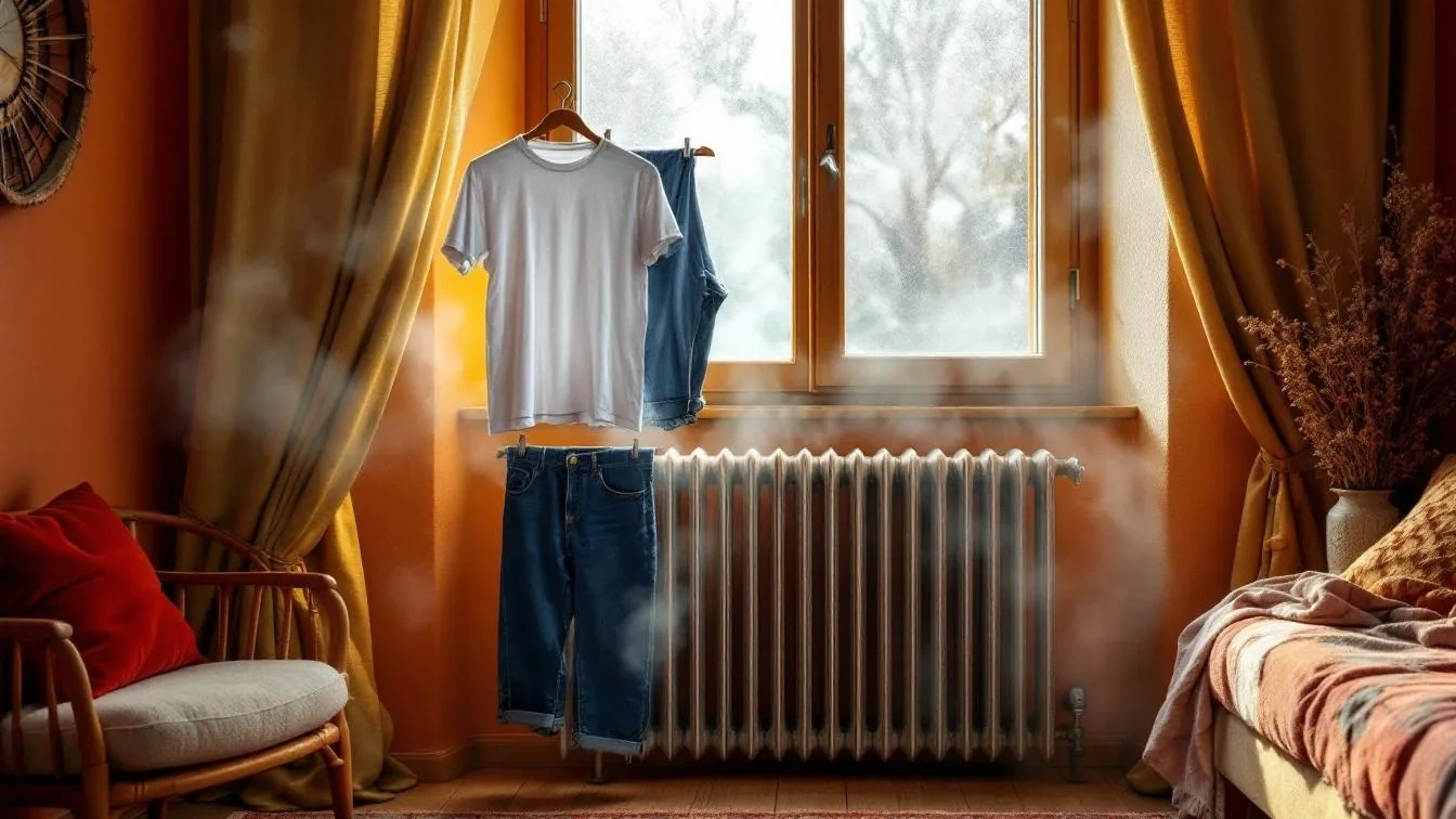 Un esperto svela perché non dovresti mai asciugare il bucato sul termosifone