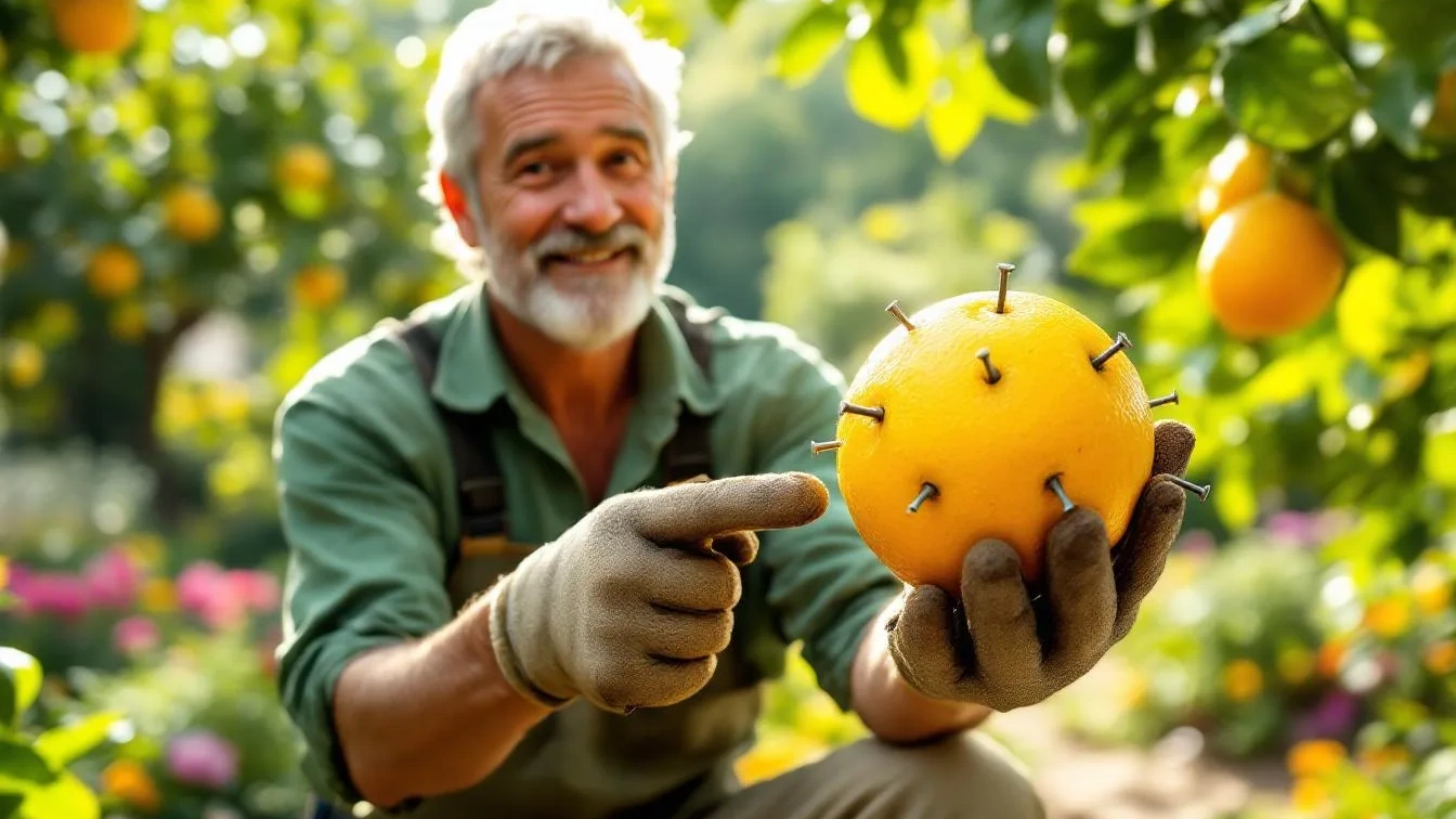 Un giardiniere spiega perché inserire chiodi nel limone è consigliabile